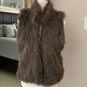 Faux fur vest